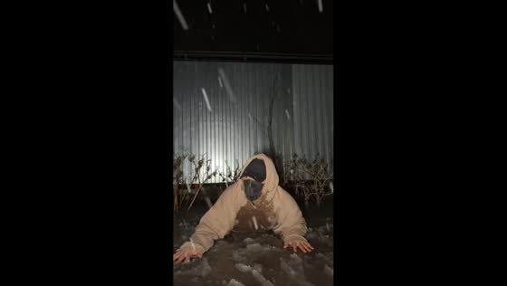 Man slips while attempting dance trend in Volgograd, Russia
