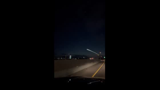 SpaceX spotting in Phoenix, USA  evening sky 
