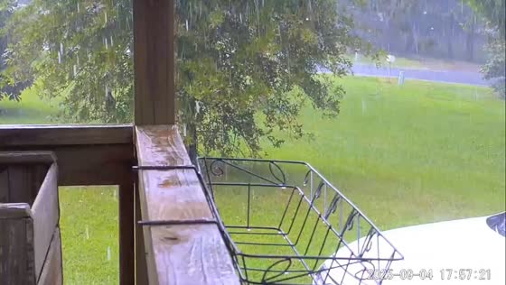 On and off rain and hail in Vale, North Carolina, USA