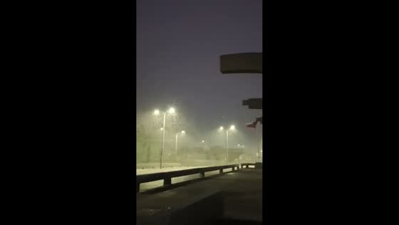 Heavy nighttime rainstorm sweeps through Tierra del Fuego, Chile