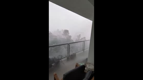 Severe thunderstorm brings damaging winds to Washington, D.C.. USA