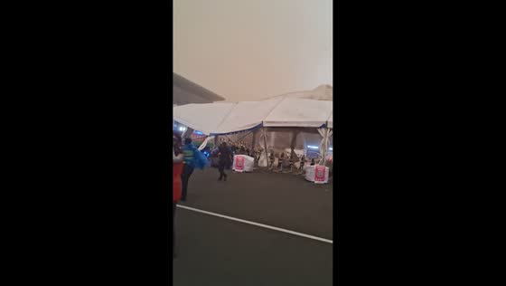 Severe sandstorm forces concert cancellation in Harbin, China