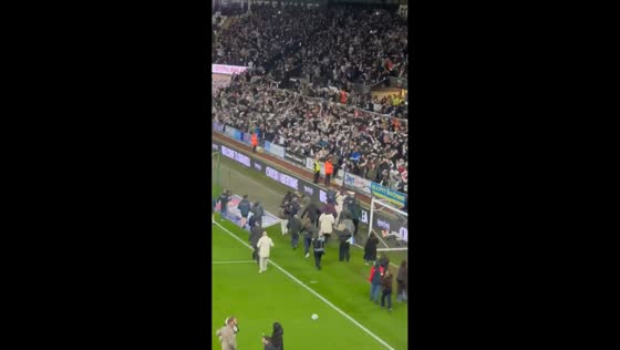 Snoop Dogg attends Championship match in Swansea, Wales, UK