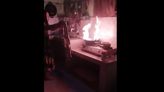 Fire on stove put out with cloth in West Bandung Regency
