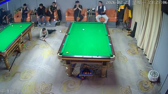 Man falls after slipping during billiards shot in Shaanxi, China