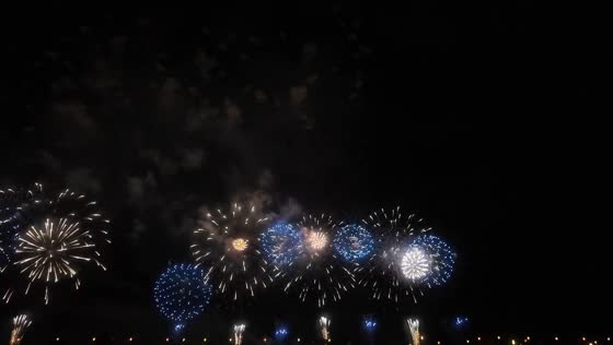 Nagaoka Fireworks Festival lights up the night sky in Nagaoka, Japan