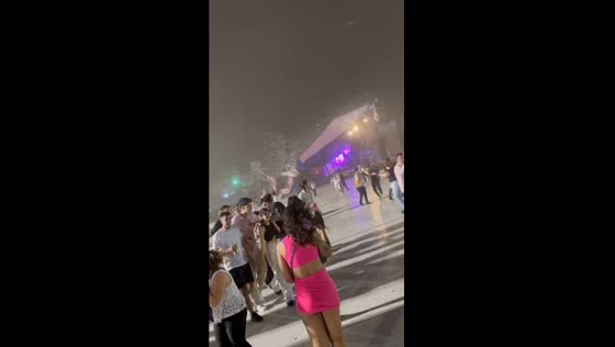 Bresh party chaos: environmental storm ravages stage in Buenos Aires