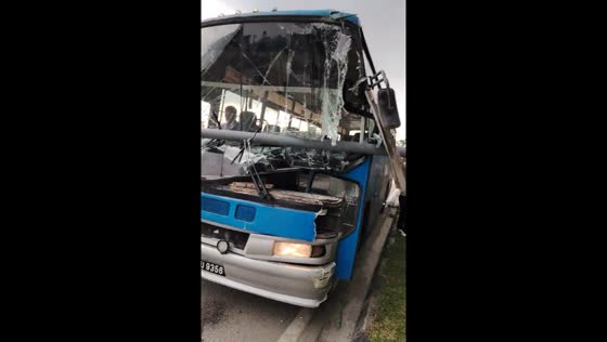 Bus accident in Kulai, Johor Bahru, Malaysia