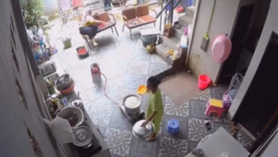 Laughing off ignored warnings: unforgettable chair tumble in East Kutai, Indonesia