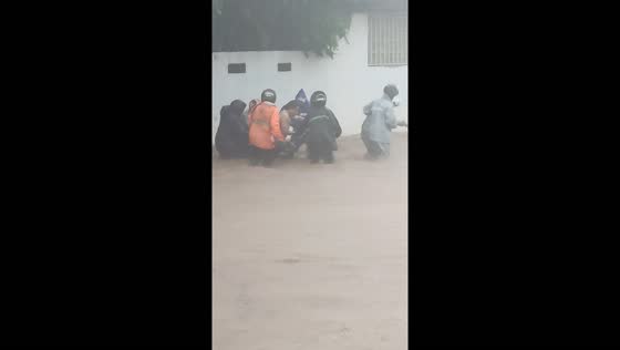 Motorcyclist rescued from floodwaters in Rodriguez amid storm Yagi