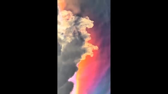 Rare iridescent cloud phenomenon spotted over Jonggol, Bogor, Indonesia