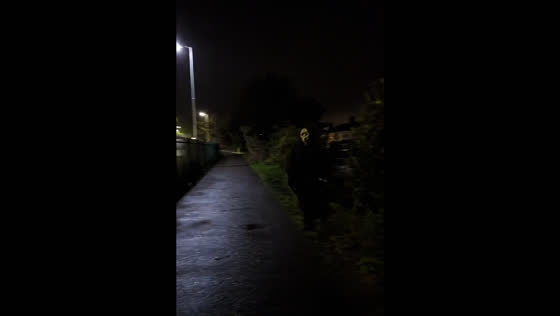 Halloween prank gone wrong as costumed runner trips and crashes in London