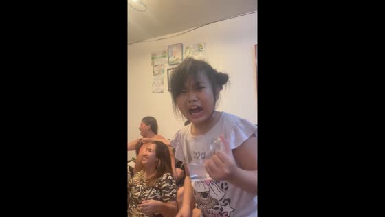 Child's hilarious reaction after mistaking alcohol for water in San Jose del Monte City, Philippines