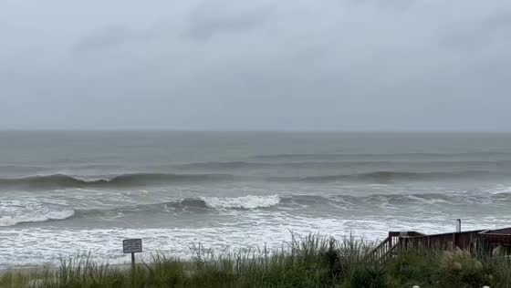 Tropical storm Ophelia approaches North Topsail beach near Wilmington!