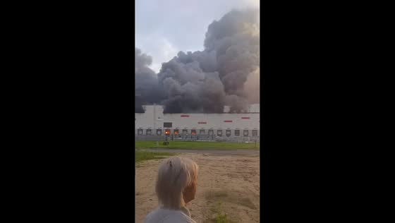 Drone strike sparks fire at Wildberries warehouse in Ryazan, Russia