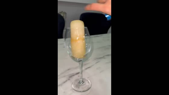 Failed attempt to pour frozen Redbull into a glass in Istanbul, Turkey