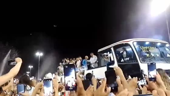 Lionel Messi and team return home as heroes