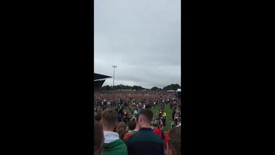 Tens of thousands welcome Mayo football champions home in Castlebar, Ireland