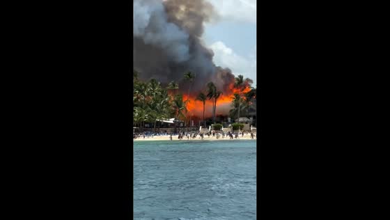 Massive fire engulfs Viva Dominicus Beach resort in Bayahíbe, Dominican Republic