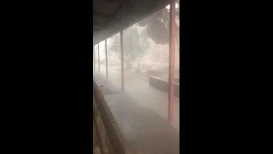 Wild weather chaos: severe storm strikes St Louis de Montfort School in Victoria, Australia