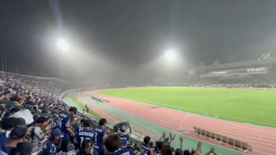 Volcanic ash blankets stadium as Sakurajima erupts in Kagoshima, Japan
