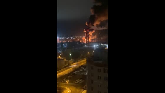 Drones attack oil depot, strikes cause explosions and fire