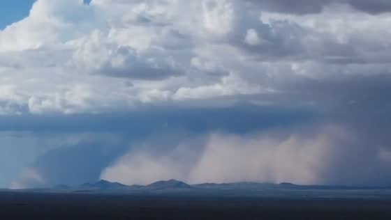 Dust storm approaches Double Adobe in Cochise, Arizona