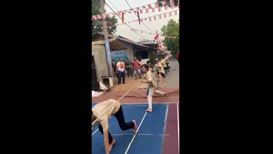 Independence day tug of war challenge ends with hilarious rope snap mishap