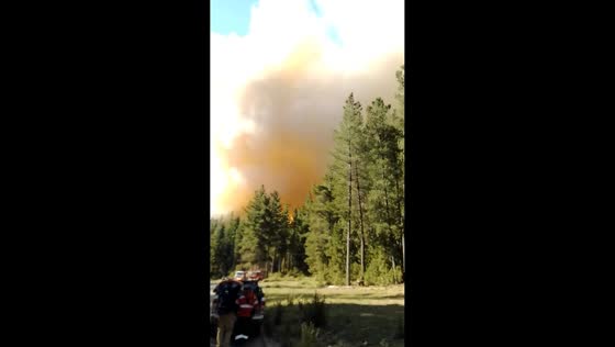 Massive wildfire engulfs forests and threatens homes in El Hoyo, Chubut, Argentina