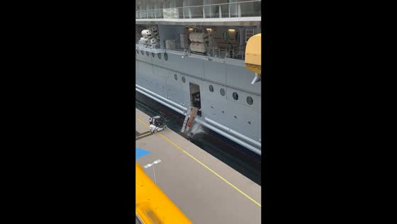 Cruise ship gangway falls into sea at CocoCay after departure mishap in Bahamas