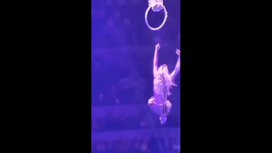 Gymnast Elizaveta Chumakova survives fall during Novosibirsk circus performance