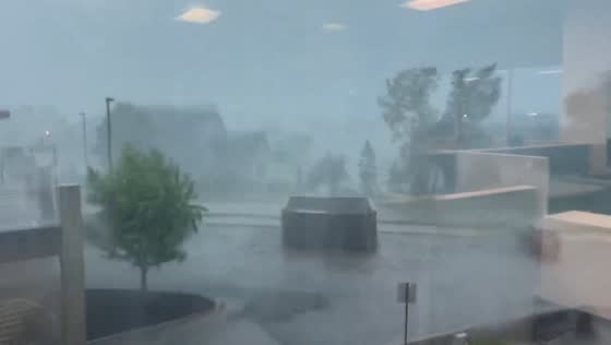 Heavy rain in West Des Moines