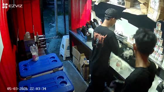 Vehicle crashes into coffee shop damaging storefront in Banyuwangi, Indonesia