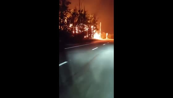 Explosion strikes gas station during overnight attack in Valky, Ukraine