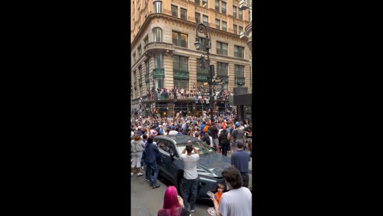 Massive crowds pack Lower Manhattan for Knicks championship parade in New York, USA