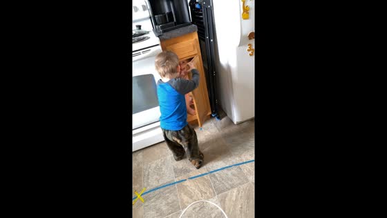 Hide and seek stalemate: kids' cabinet chronicles