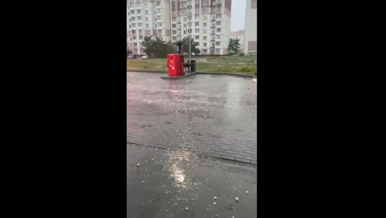 Hailstorm ravages Gomel Region, Belarus