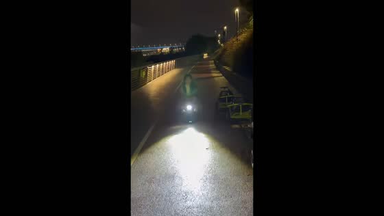 Woman falls off mini go-kart after nephew gives it a push in Chongqing, China