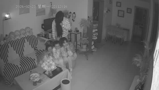 Friends get startled by prank scare while watching horror movie in Shanghai, China