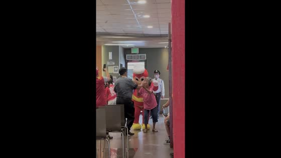  Lola dances with Jollibee in Lucban celebration