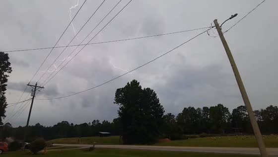 Lightning show in Choctaw County amid special weather advisory