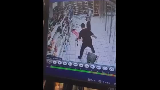 Man uses wine bottles as bowling balls in Voronezh supermarket incident
