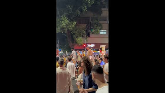 Mass street celebrations welcome the New Year in Rio de Janeiro, Brazil