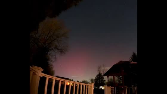 Stunning aurora borealis lights up Pennsylvania, USA