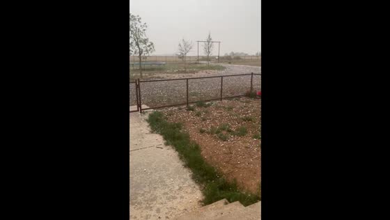 Hail storm hits Lubbock: video shows accumulating hail