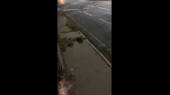 Neighbor's drunken stumble: Santo Domingo resident takes a tumble on the way home