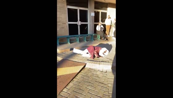 Student trips and falls at school in Boksburg, South Africa