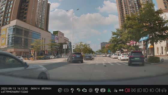 Dashcam captures road crash in Guangdong, China