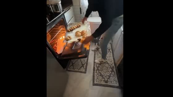 Dad drops cookies in oven, causing small fire