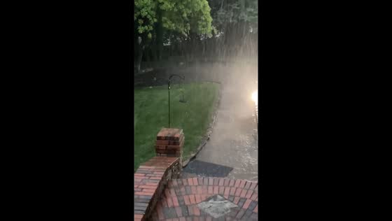 Thunderstorm with hail in Edmond, Oklahoma